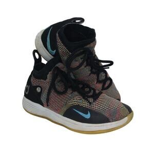 NIKE ZOOM XI Kevin Durant Kids Gray/Black React Sneakers - Size: 6 1/2Y